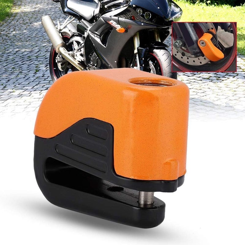 woobles Anti-theft Disc Brake Lock 100dB Security Alarming System for Motorcycle, Scooter, Bicycle(Orange) - Image 4